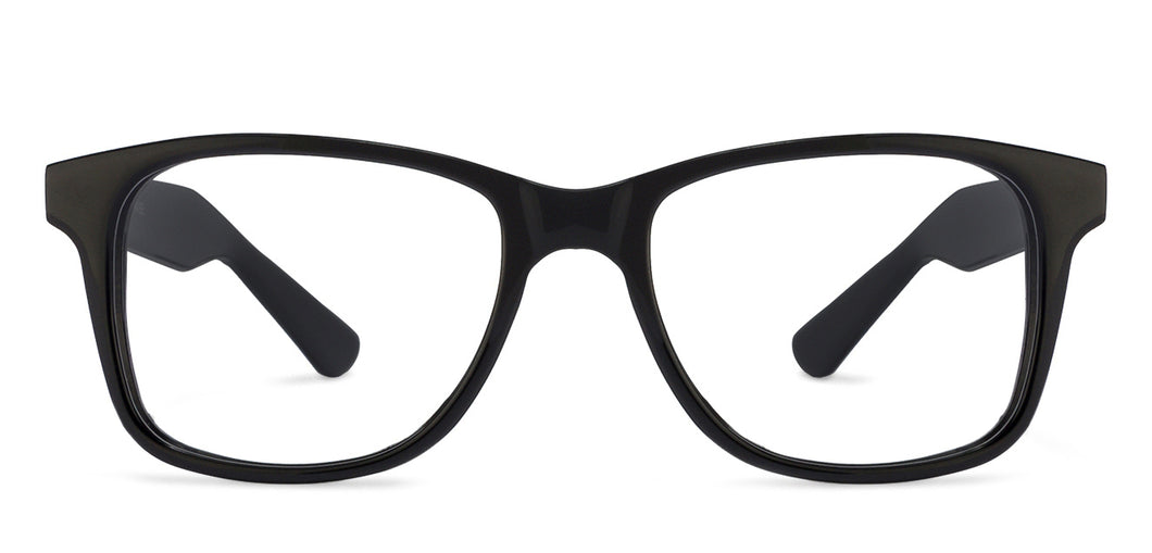 Black Wayfarer Full Rim Unisex Eyeglasses by Vincent Chase Online-120327