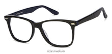Load image into Gallery viewer, Black Wayfarer Full Rim Unisex Eyeglasses by Vincent Chase VC-122034