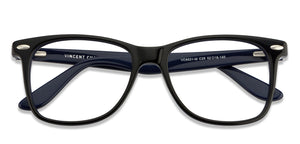 Black Wayfarer Full Rim Unisex Eyeglasses by Vincent Chase VC-122034
