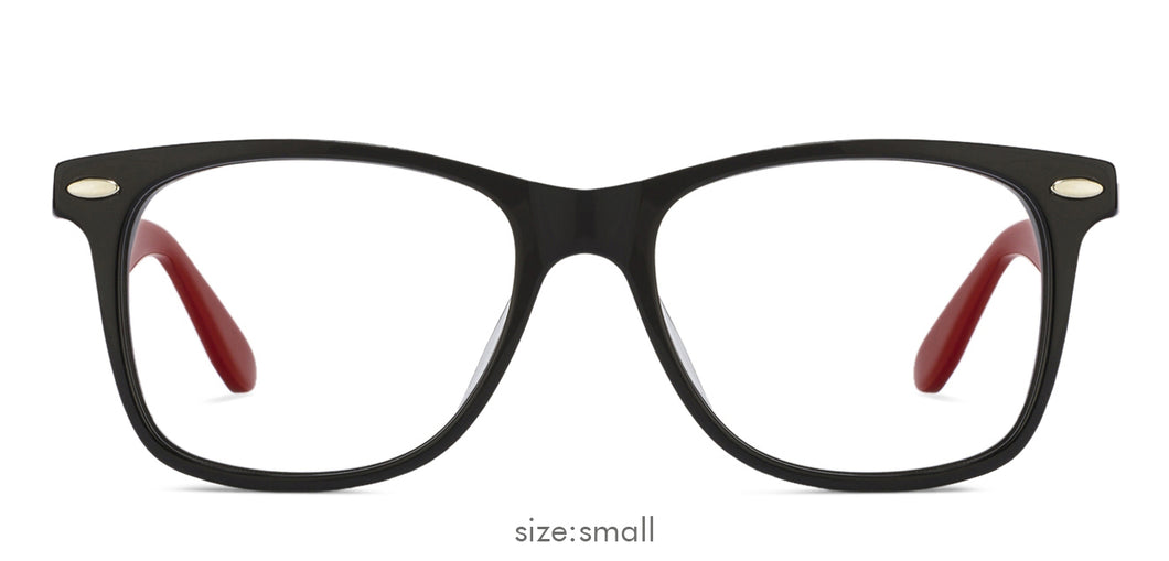Black Wayfarer Full Rim Unisex Eyeglasses by Vincent Chase Online-122027