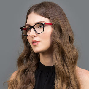 Black Wayfarer Full Rim Unisex Eyeglasses by Vincent Chase Online-122027