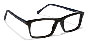 Black Rectangle Full Rim Unisex Eyeglasses by Vincent Chase Online-123381