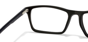 Black Rectangle Full Rim Unisex Eyeglasses by Vincent Chase Online-123381