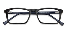 Load image into Gallery viewer, Black Rectangle Full Rim Unisex Eyeglasses by Vincent Chase Online-123381