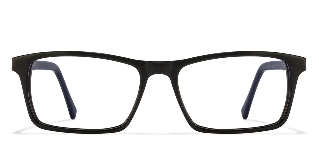 Black Rectangle Full Rim Unisex Eyeglasses by Vincent Chase Online-123381