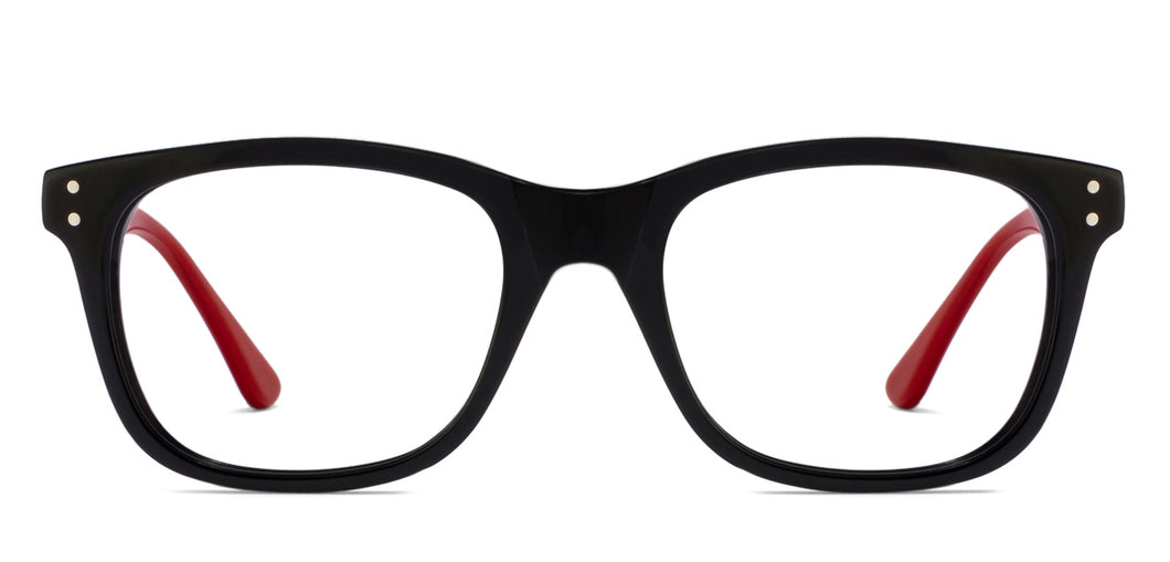 Black Wayfarer Full Rim Unisex Eyeglasses by Vincent Chase VC-120824