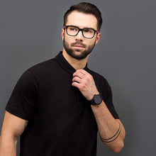 Load image into Gallery viewer, Black Wayfarer Full Rim Unisex Eyeglasses by Vincent Chase VC-120824