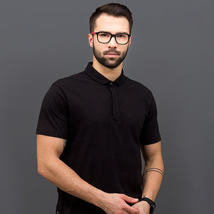 Black Wayfarer Full Rim Unisex Eyeglasses by Vincent Chase VC-120824