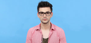 Black Wayfarer Full Rim Unisex Eyeglasses by Vincent Chase Online-122044