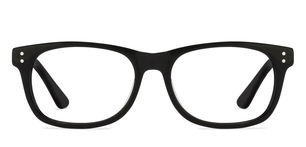 Black Wayfarer Full Rim Unisex Eyeglasses by Vincent Chase VC-122188