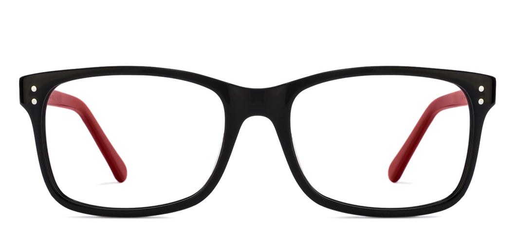 Black Square Full Rim Unisex Eyeglasses by Vincent Chase Online-122208