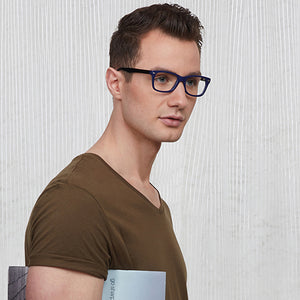 Blue Wayfarer Full Rim Unisex Eyeglasses by Vincent Chase Online-120843