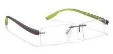 Load image into Gallery viewer, Grey Rectangle Rimless Unisex Eyeglasses by Lenskart Air Online-114677