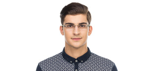Grey Rectangle Rimless Unisex Eyeglasses by Lenskart Air Online-114677