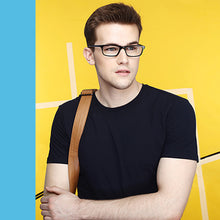 Load image into Gallery viewer, Black Rectangle Full Rim Unisex Eyeglasses by Vincent Chase Online-115270