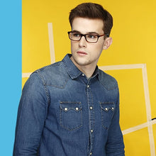 Load image into Gallery viewer, Brown Rectangle Full Rim Unisex Eyeglasses by Vincent Chase Online-115272