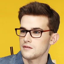 Load image into Gallery viewer, Brown Rectangle Full Rim Unisex Eyeglasses by Vincent Chase Online-115272