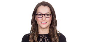 Purple Rectangle Full Rim Women Eyeglasses by Vincent Chase Online-115276