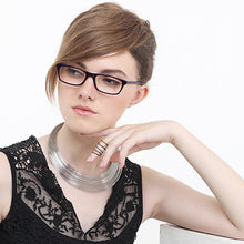 Load image into Gallery viewer, Purple Rectangle Full Rim Women Eyeglasses by Vincent Chase Online-115276