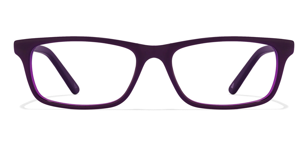 Purple Rectangle Full Rim Women Eyeglasses by Vincent Chase Online-115276