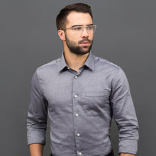 Load image into Gallery viewer, Silver Rectangle Half Rim Unisex Eyeglasses by Vincent Chase Online-120089