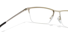 Load image into Gallery viewer, Silver Rectangle Half Rim Unisex Eyeglasses by Vincent Chase Online-120089