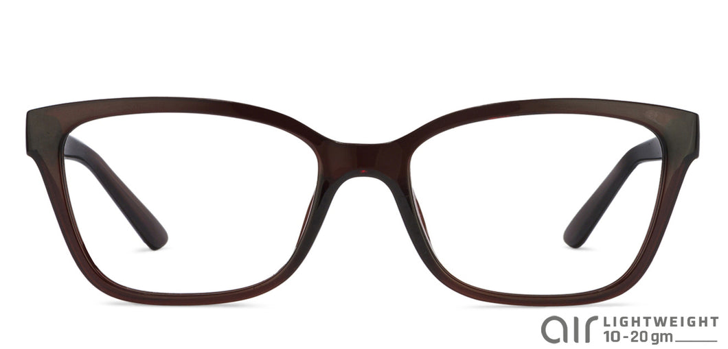 Brown Wayfarer Full Rim Unisex Eyeglasses by Lenskart Air Online-121858