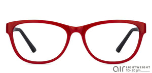 Red Cat Eye Full Rim Women Eyeglasses by Lenskart Air Online-122231