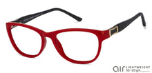 Load image into Gallery viewer, Red Cat Eye Full Rim Women Eyeglasses by Lenskart Air Online-122231