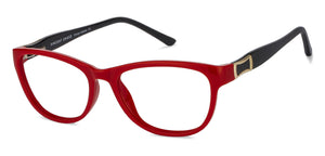 Red Cat Eye Full Rim Women Eyeglasses by Lenskart Air Online-122231