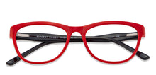 Load image into Gallery viewer, Red Cat Eye Full Rim Women Eyeglasses by Lenskart Air Online-122231