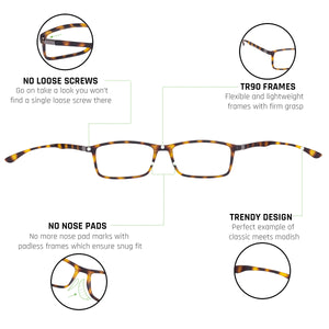 Brown Rectangle Full Rim Unisex Eyeglasses by Lenskart Air Online-115403