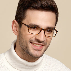 Brown Rectangle Full Rim Unisex Eyeglasses by Lenskart Air Online-115403