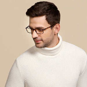 Brown Rectangle Full Rim Unisex Eyeglasses by Lenskart Air Online-115403