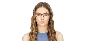 Brown Rectangle Full Rim Unisex Eyeglasses by Lenskart Air Online-115403