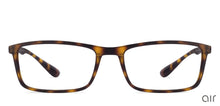 Load image into Gallery viewer, Brown Rectangle Full Rim Unisex Eyeglasses by Lenskart Air Online-115403