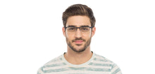 Load image into Gallery viewer, Blue Rectangle Half Rim Unisex Eyeglasses by Vincent Chase Online-116187