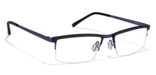 Load image into Gallery viewer, Blue Rectangle Half Rim Unisex Eyeglasses by Vincent Chase Online-116187
