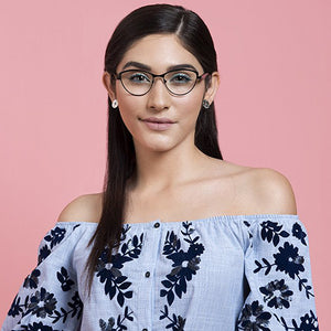 Black Cat Eye Full Rim Women Eyeglasses by Vincent Chase VC-116196
