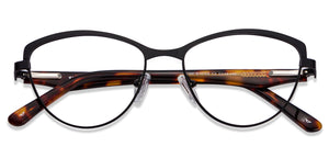 Black Cat Eye Full Rim Women Eyeglasses by Vincent Chase VC-116196