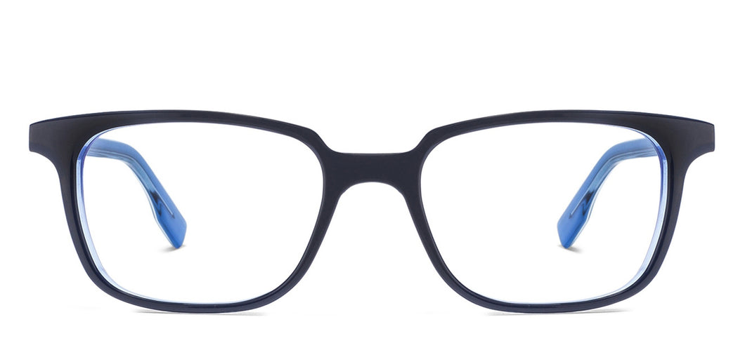 Blue Rectangle Full Rim Unisex Eyeglasses by Vincent Chase Online-120363