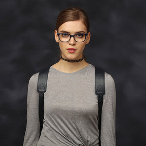 Blue Rectangle Full Rim Unisex Eyeglasses by Vincent Chase Online-120363
