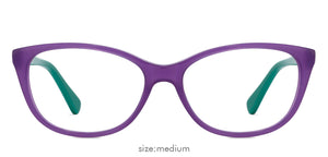 Purple Cat Eye Full Rim Women Eyeglasses by Vincent Chase Online-121684