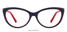 Load image into Gallery viewer, Blue Cat Eye Full Rim Women Eyeglasses by Vincent Chase Online-121715
