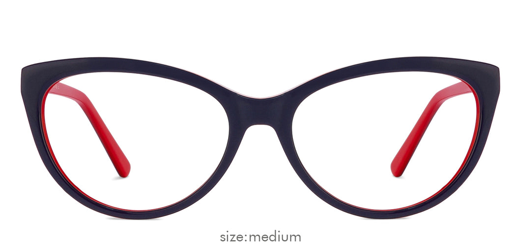 Blue Cat Eye Full Rim Women Eyeglasses by Vincent Chase Online-121715