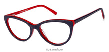 Load image into Gallery viewer, Blue Cat Eye Full Rim Women Eyeglasses by Vincent Chase Online-121715