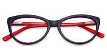 Load image into Gallery viewer, Blue Cat Eye Full Rim Women Eyeglasses by Vincent Chase Online-121715