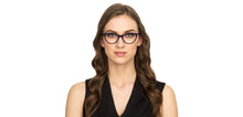 Load image into Gallery viewer, Blue Cat Eye Full Rim Women Eyeglasses by Vincent Chase Online-121723