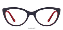 Load image into Gallery viewer, Blue Cat Eye Full Rim Women Eyeglasses by Vincent Chase Online-121723
