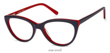 Load image into Gallery viewer, Blue Cat Eye Full Rim Women Eyeglasses by Vincent Chase Online-121723